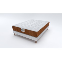 ENSEMBLE PASSY - Matelas 2 places + 1 Sommier