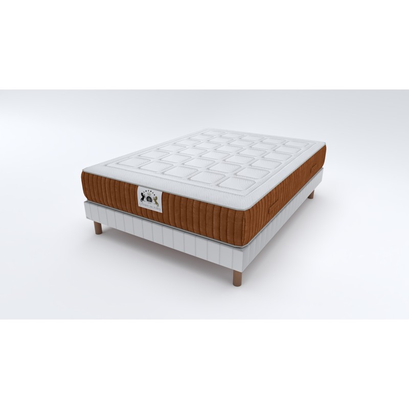 ENSEMBLE PASSY - Matelas 2 places + 1 Sommier