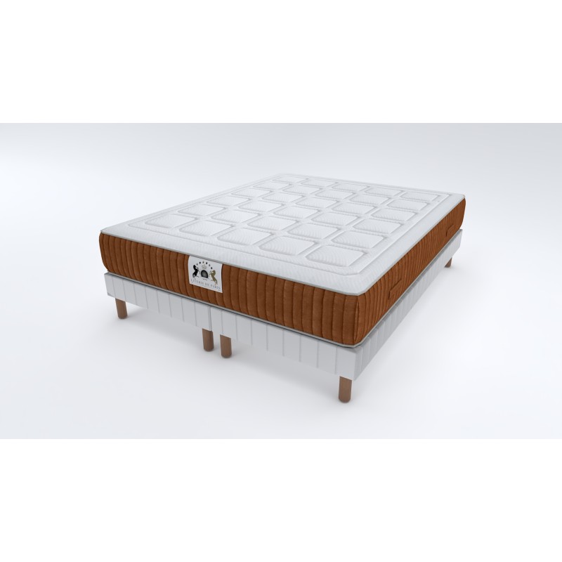 ENSEMBLE PASSY - Matelas 2 Places + 2 Sommiers