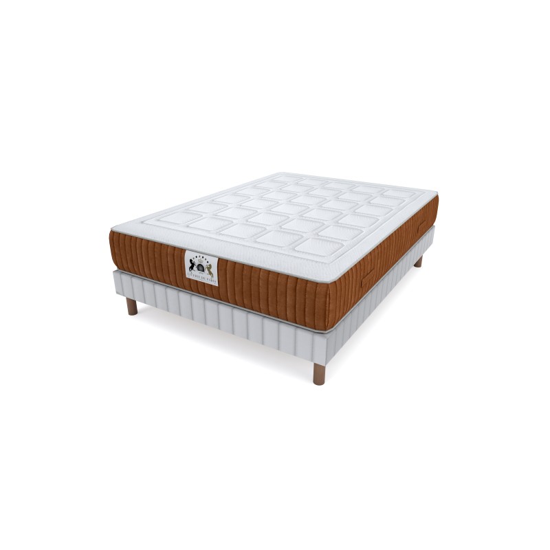 ENSEMBLE PASSY - Matelas 2 places + 1 Sommier