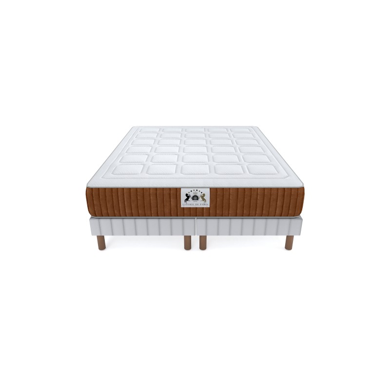 ENSEMBLE PASSY - Matelas 2 Places + 2 Sommiers