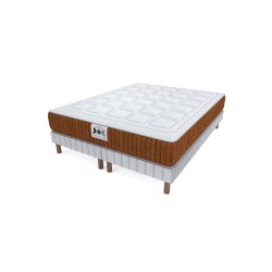 ENSEMBLE PASSY - Matelas 2 Places + 2 Sommiers