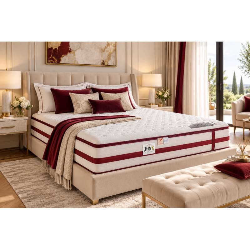 ENSEMBLE LE SOUVERAIN - Matelas 2 Places + 1 Sommier